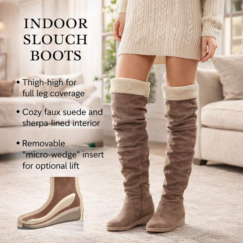 Indoor slouch boots - still complete silhouette