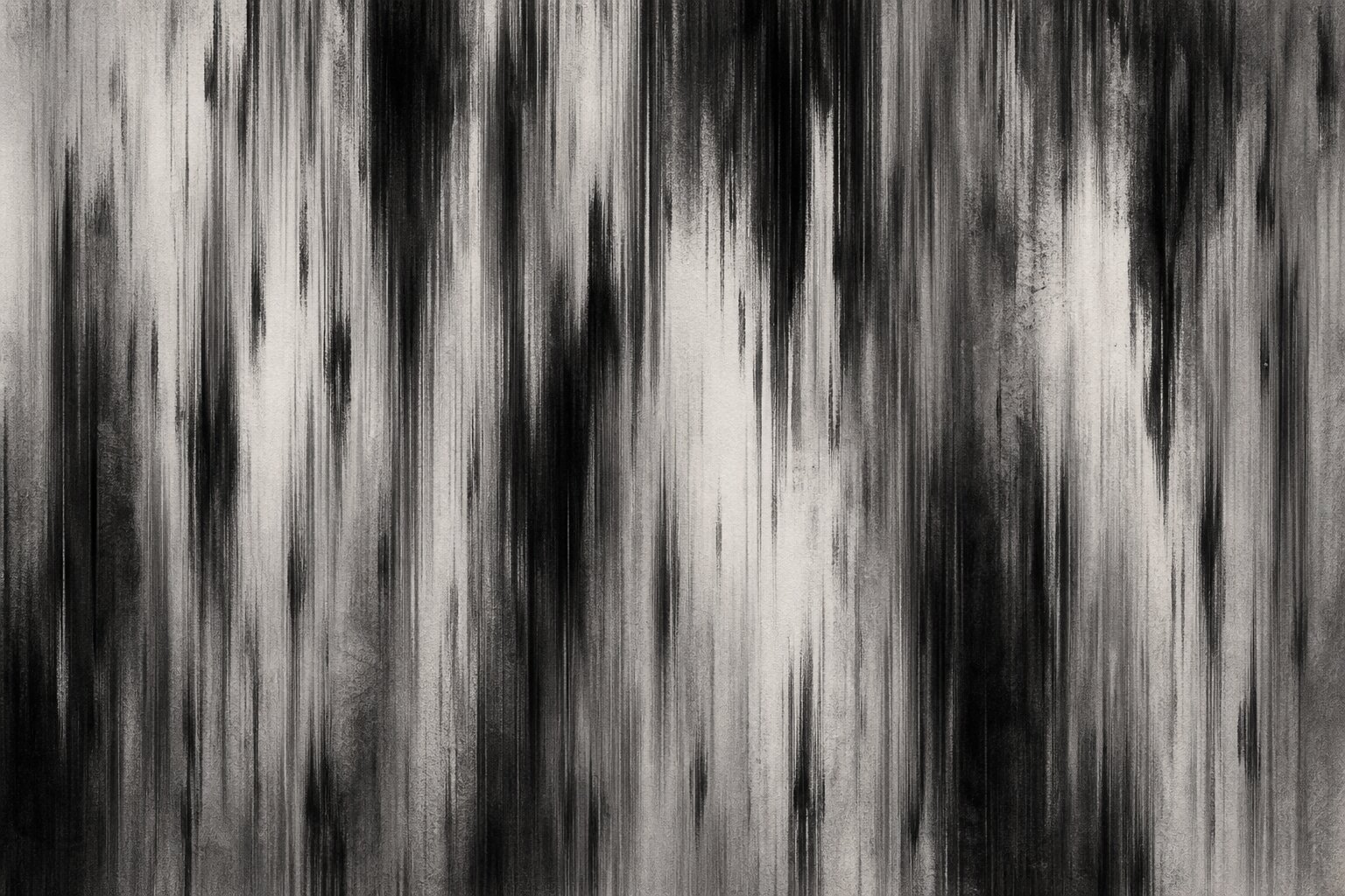 Charcoal vertical streaks like rain or velocity, smeared into motion